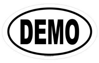DEMO Oval Sticker 