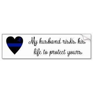 Thin Blue Line Wife Bumper Stickers