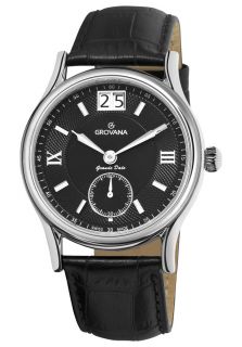 Grovana 1725.1537  Watches,Mens Big Date Black Dial Quartz Watch, Casual Grovana Quartz Watches