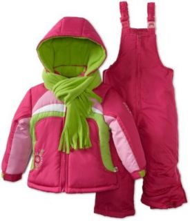 Rothschild Girls 2 6X Toddler Colorblock Snowsuit, Berry, Medium Clothing