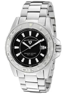 Swiss Legend 9100 11S  Watches,Mens Grande Sport Black Dial Stainless Steel, Casual Swiss Legend Quartz Watches