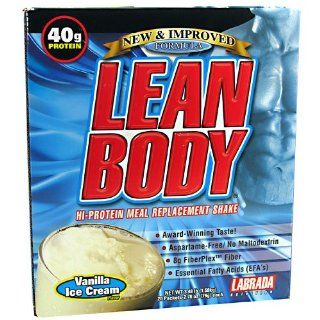 Lean Body Meal Replacement, Vanilla, 20 Packets, From Labrada Health & Personal Care
