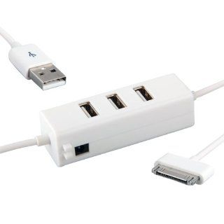 USB 2.0 3 Ports Hub Charger for Apple iPhone 4 4S iPad 3 iPod 480Mbps Computers & Accessories