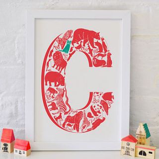 animal alphabet letter c by lucy loves this