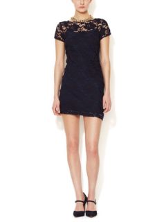 Lace Boatneck Sheath Dress by Alex + Alex