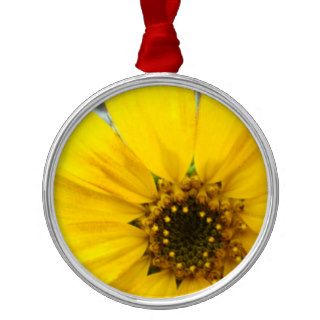 Starburst Sunflower Christmas Ornaments