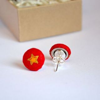 christmas star earrings by adventures and tea parties