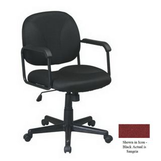 Office Star Worksmart Black Executive Office Chair