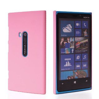 GETLAST New Multicolor Hard Rubberized Rubber Coating Back Case Cover + Screen For Nokia Lumia 920 Babypink Cell Phones & Accessories