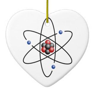 Lithium Atom Chemical Element Li Atomic Number 3 Christmas Ornament