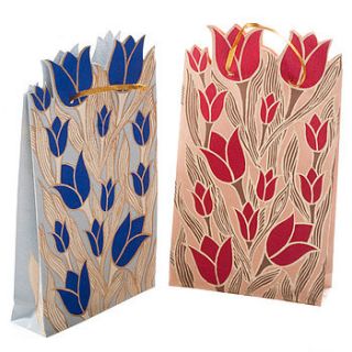tulip gift bags by paper haveli