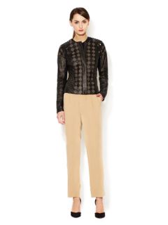 Lilly Silk High Rise Pleated Pant by Catherine Malandrino