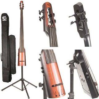 NS Design NXT Electric Upright Double 4 String Bass With Amber Burst Finish Musical Instruments
