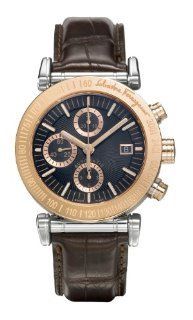 Salvatore Ferragamo Men's F50LCA2909 S497 Salvatore Automatic Gold IP Stainless steel Leather Watch Watches