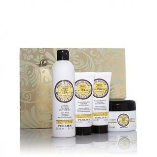 Perlier Shea Butter with Citrus Extract 4 piece Gift Kit