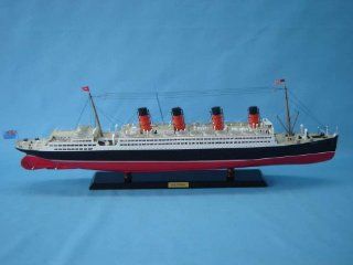 Aquitania Limited 40" Model Cruiseship   Already Built Not a Kit   Wooden Ship Model Cruise Ship Replica Scale Model Boat Nautical Home Beach Wall Dcor or Gift   Sold Fully Assembled   Hobby Pre Built Model Boats