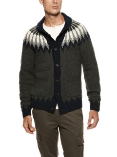 Intarsia Knit Cardigan by French Connection