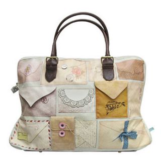 'sealed with a loving kiss' weekend bag by this is pretty