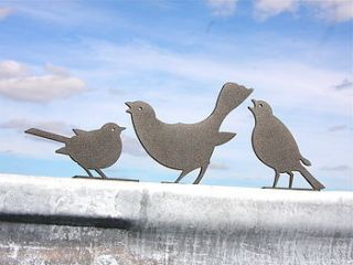 bird silhouette sculptures by london garden trading