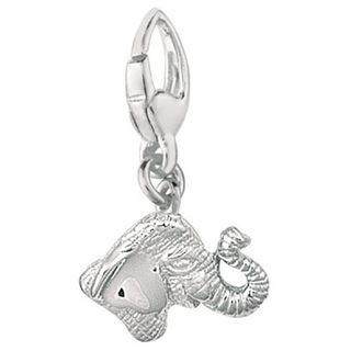Sterling Silver Elephant Head Charm Silver Charms