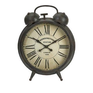 35" Antique Style Decorative Roman Numeral Oversized Alarm Clock   Antique Alarm Clock For Bedroom