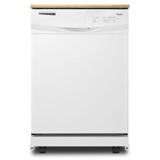 Whirlpool 24.125 in 63 Decibel Portable Dishwasher (White) ENERGY STAR