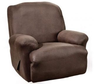 Sure Fit Stretch Faux Leather Recliner Slipcover —