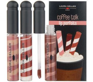 Laura Geller 3 piece Coffee Talk Parfait Lip Gloss Kit —