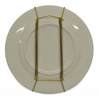 Light Gold Brass Plate Hangers (Set of 12) Accent Pieces