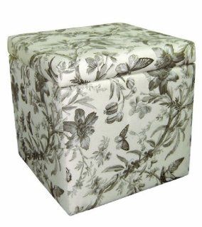 Shop Aviary Toile Storage Ottoman at the  Furniture Store