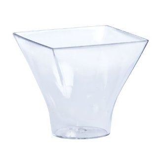 Lillian Mini Plastic Flared Mousse Cup, Pack of 12, Clear Kitchen & Dining