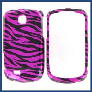 Samsung T499 (Dart) Zebra On Hot Pink (Hot Pink/Black) Protective Case Cell Phones & Accessories
