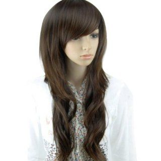 MelodySusie Beautiful Long Dark Brown Curly Wave Stunning Wig Full Wig + MelodySusie Wig Cap + MelodySusie Wig Comb  Hair Replacement Wigs  Beauty