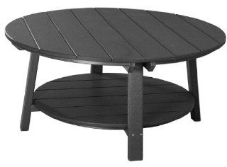 Outdoor Polywood Delux Conversiation Coffee Table   *BLACK* Color  Patio Coffee Tables  Patio, Lawn & Garden