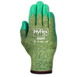 Ansell HyFlex 11 501 Kevlar Glove, Cut Resistant, Blue Foam Nitrile Coating, Knit Wrist Cuff, Large, Size 9 (Pack of 12) Cut Resistant Safety Gloves