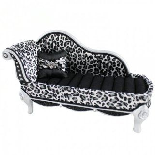 Cheetah Print Lounge Chair Ring Holder Black   Jewelry Organizers