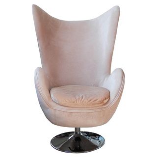 Egg Light Brown Fabric Armchair Chairs