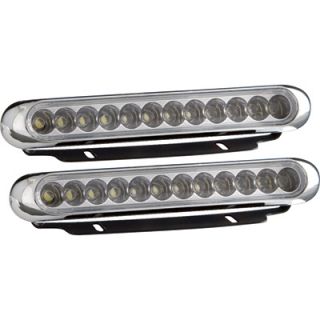 Optronics 12 LED Thinline Vehicle Light Kit — White, Pair, 12-Diode LED Lights, Model# LS108  Warning Lights