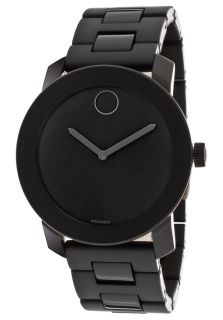 Movado 3600195  Watches,Bold Black Dial Black Polyurethane And TR90 And Stainless Steel, Casual Movado Quartz Watches