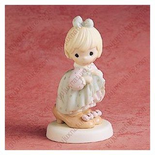 Precious Moments "Who's Gonna Fill Your Shoes" Porcelain Figurine   Collectible Figurines
