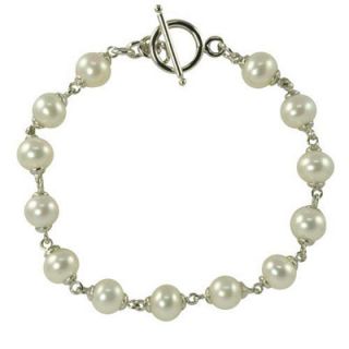 freshwater pearl linked bracelet in sterling silver 7 5 orig $ 79 00