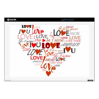 Love Heart 17" Laptop Skin