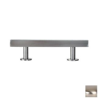Lews Hardware 3 in Center to Center Brushed Nickel Bar Series Bar Cabinet Pull