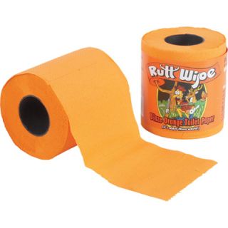 Rutt Wipe Blaze Orange Toilet Paper — 2-Pack  Gag Gifts