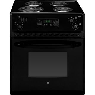 GE 27 in 3 cu ft Self Cleaning Drop In Electric Range (Black)