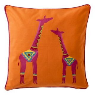 Mudhut™ Etosha Giraffe Pillow   Orange