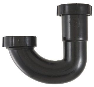 LDR 506 6001BK PVC J Bend, Black   Pipes  