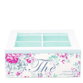 evelyn rose wooden tea box by the country cottage shop