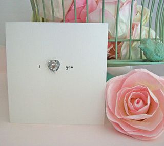 crystal button i love you cards by laura sherratt designs