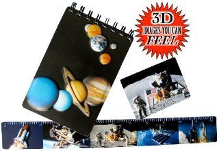 3 D Space Aeronautical Themed Stationery Gift Set For Children   Notepad, Ruler & Magnet  Office And School Rulers 